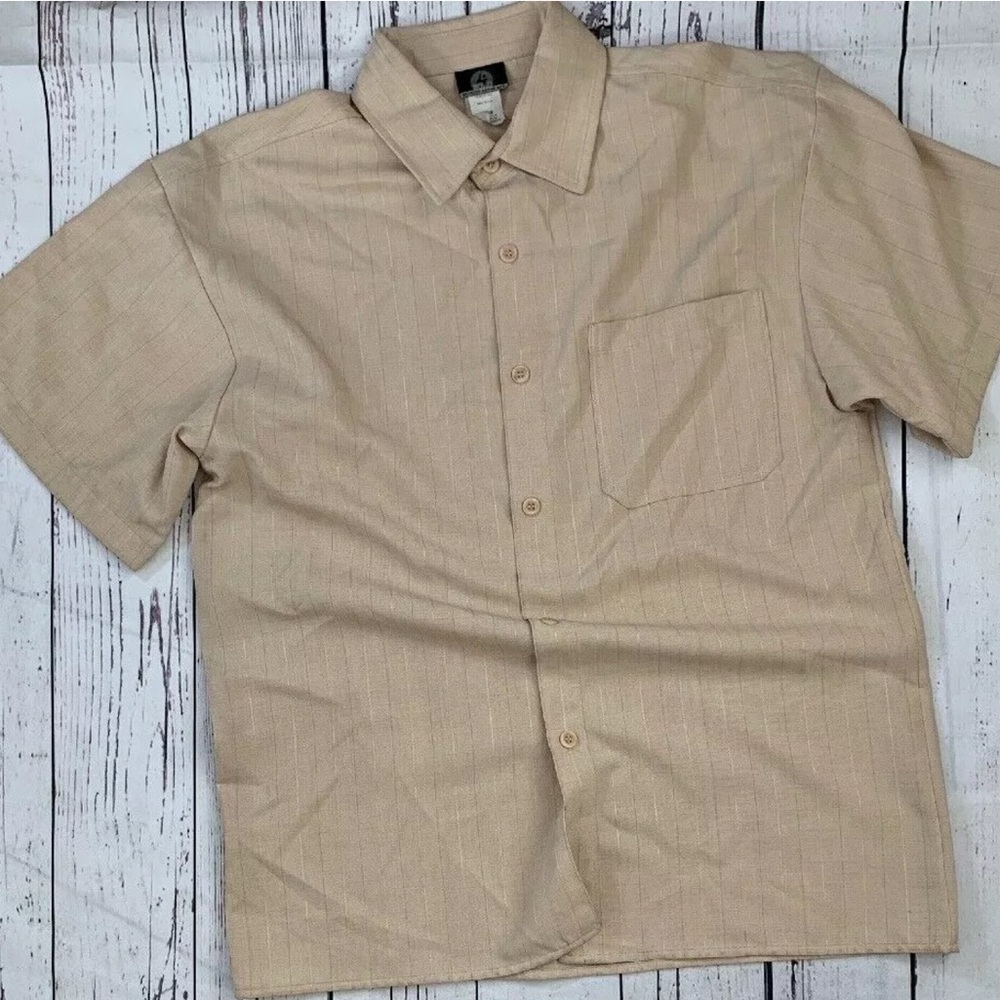 Solo Semore Tan S/S Button Up Shirt w/ Pocket